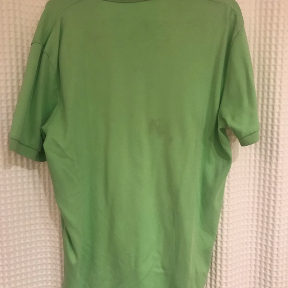 Men’s Polo Ralph Lauren lime green collared shirt - Picture 2 of 2
